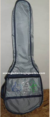 funda de requinto color gris con notas